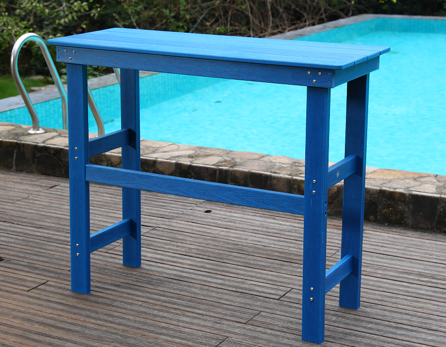 ชุดรับประทานอาหารบาร์ทรงสูง HDPE Coastal Blue