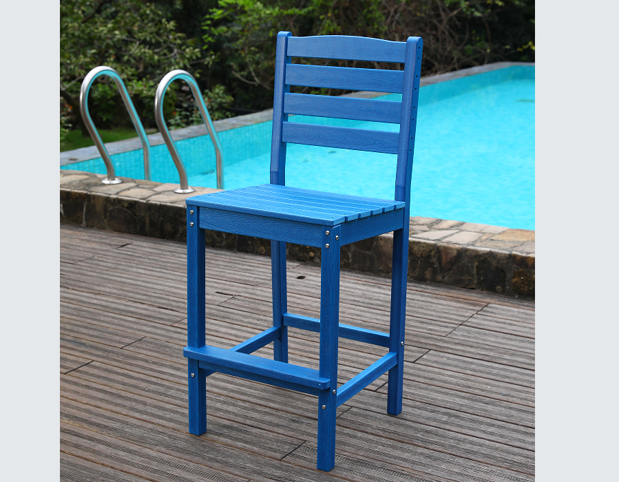 ชุดรับประทานอาหารบาร์ HDPE Vibrant Blue Social