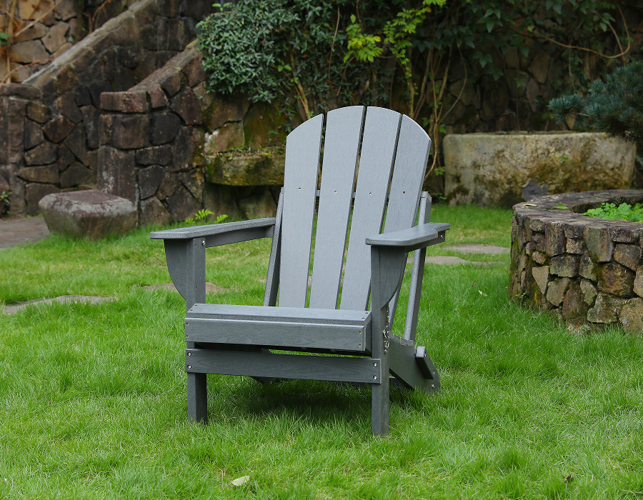 เก้าอี้กบ Adirondack HDPE Storm Grey - ทุกสภาพอากาศ